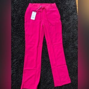 Mandala, women’s cargo scrub pants. Raspberry.  Never worn!! Size- Small Tall